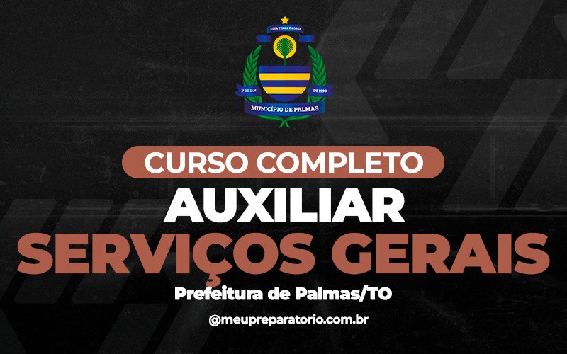 Auxiliar de Serviços Gerais - Palmas (TO)