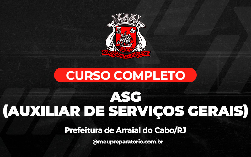 Auxiliar de Serviços Gerais - Arraial do Cabo (RJ)