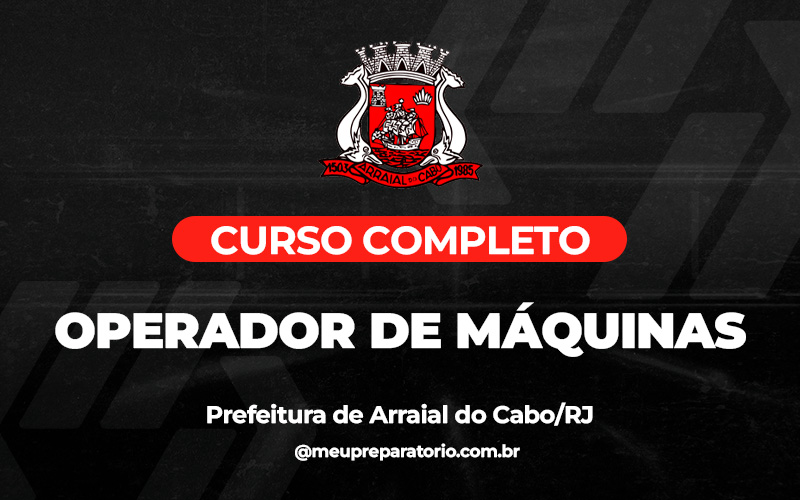 Operador de Máquina - Arraial do Cabo (RJ)