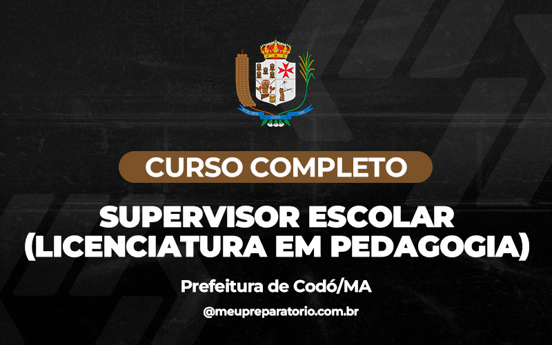 Professor de Supervisor Escolar (Licenciatura em Pedagogia) - Codó (MA)