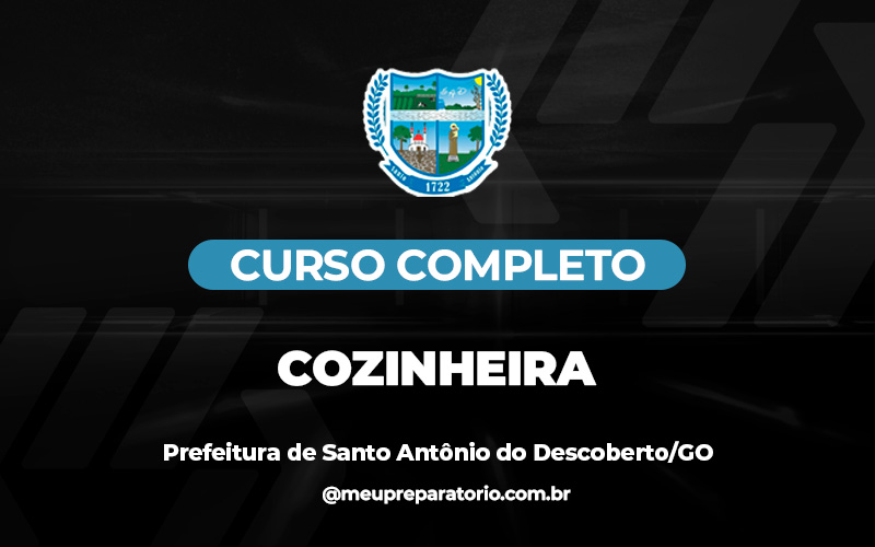 Cozinheira - Santo Antônio do Descoberto (GO)
