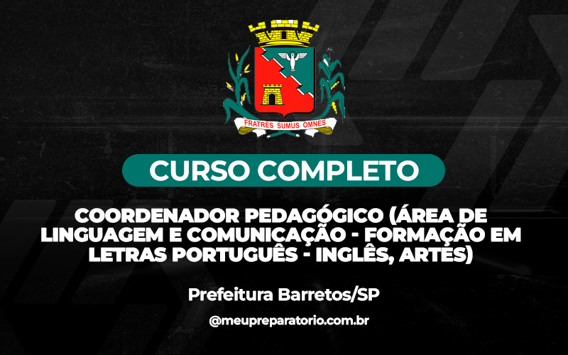Coordenador Pedagógico (Área de Linguagem e Comunicação - Formação em Letras Português - Inglês, Artes) - Barretos (SP)
