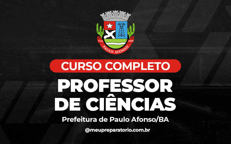 Professor de Ciências - Paulo Afonso (BA)