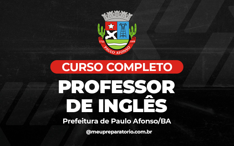 Professor de Inglês - Paulo Afonso (BA)