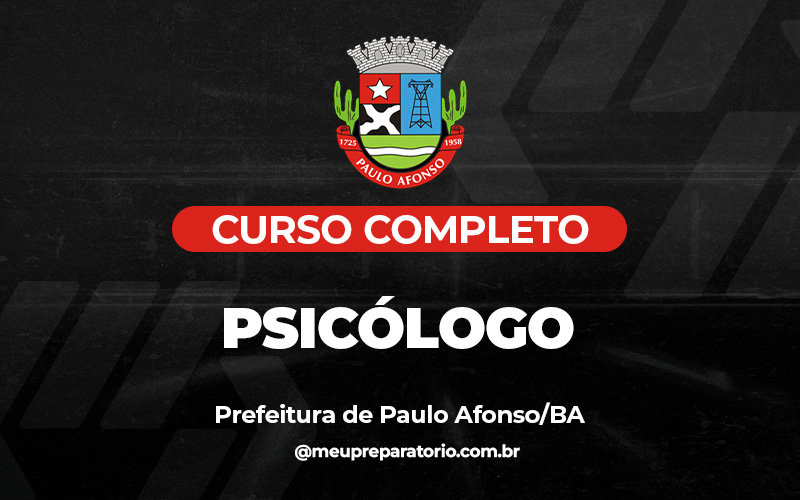 Psicólogo - Paulo Afonso (BA)