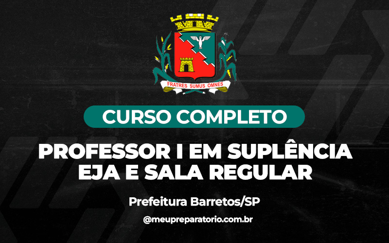 Professor I em Suplência EJA e Sala Regular - Barretos (SP)